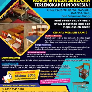 Kursi dan Meja Sekolah