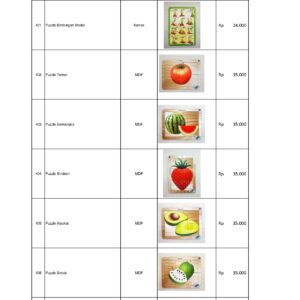 Distributor Permainan Edukatif APE PAUD Terlengkap – Puzzle Buah MDF dan Puzzle Bimbingan Sholat