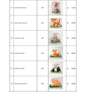 Distributor Permainan Edukatif APE PAUD Puzzle MDF 3 Bahasa dan Timbul Berkualitas