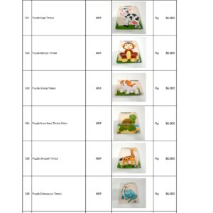 Distributor Permainan Edukatif APE PAUD: Jual Puzzle Timbul MDF Berkualitas untuk Anak