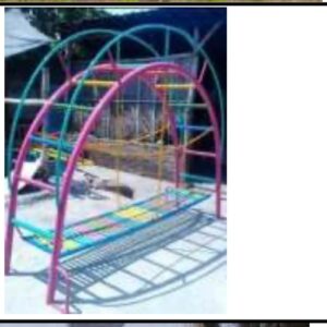 Jual Mainan Outdoor & Play Ground Jembatan Rantai Goyang + Tangga Pelangi – Langsung dari Produsen Terpercaya!