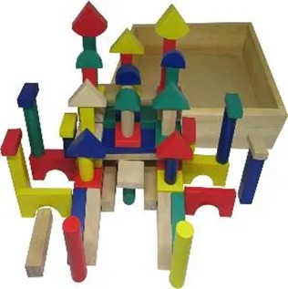 Menumbuhkan Imajinasi Anak Lewat APE PAUD BALOK SUSUN PAUD SERI 60-89 (75 PCS )
