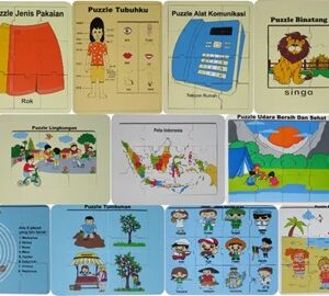 Puzzle Kayu Edukatif PAUD – Media Belajar dan Bermain Anak yang Aman, Berkualitas, dan Penuh Manfaat