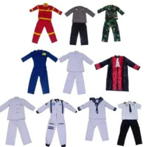 Set 10 Kostum Profesi PAUD – Kain Katun Lembut, Ukuran Pas Anak 3–6 Tahun