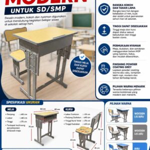 Penyedia/Supplier/Distributor/Agen/Jual Meja Kursi Sekolah Modern SD SMP: Solusi Ergonomis untuk Kenyamanan Belajar