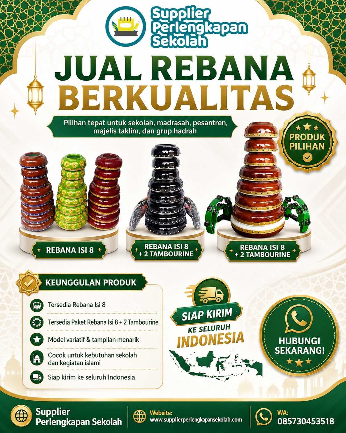 Penyedia/Supplier/Distributor/Agen/Jual Rebana Berkualitas: Panduan Lengkap Memilih Alat Hadroh Terbaik untuk Sekolah dan Pesantren