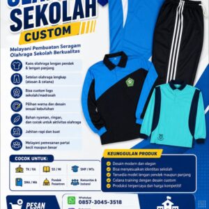 Seragam Olahraga Sekolah Custom Berkualitas