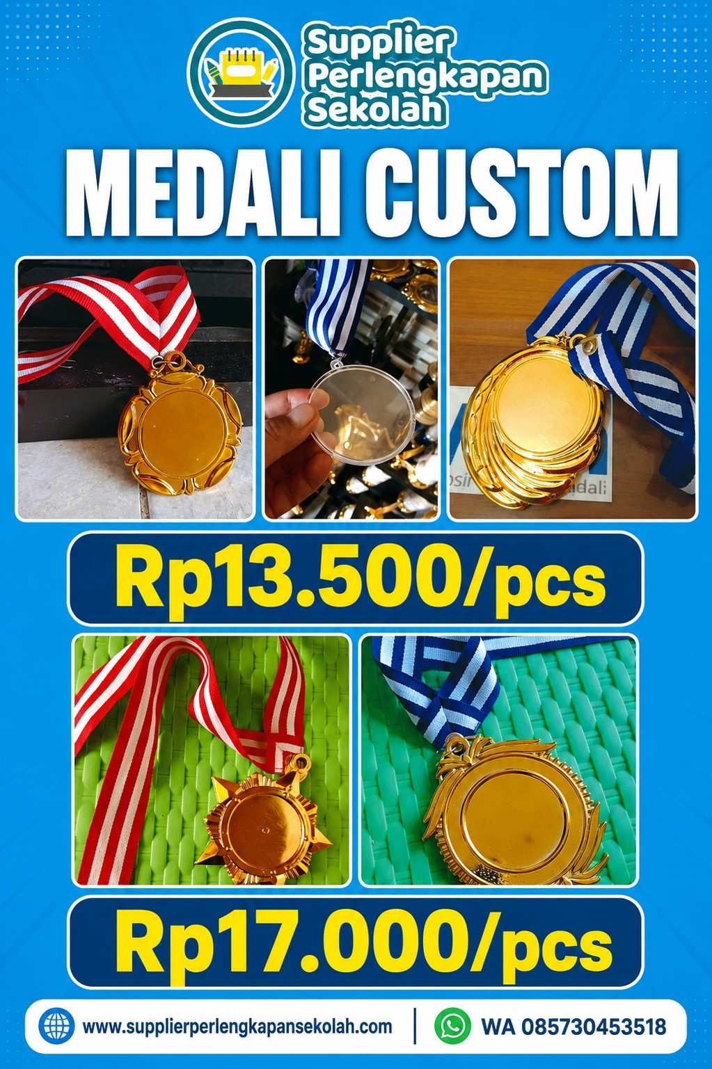Jual Medali Lomba dan Kejuaraan Custom untuk Berbagai Event
