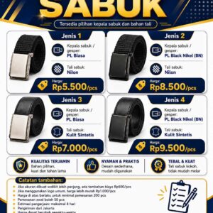 Supplier Sabuk/Ikat Pinggang Sekolah Custom Logo | Harga Grosir Murah