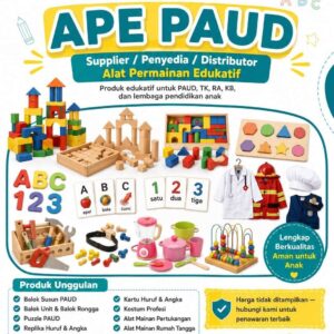 Supplier APE PAUD PMDT Lengkap | Distributor Alat Permainan Edukatif PAUD TK