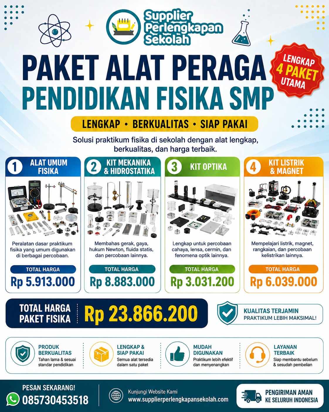Distributor/Supplier/Penyedia Paket Alat Peraga Fisika SMP 2026
