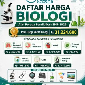 Supplier Alat Peraga Biologi SMP 2026
