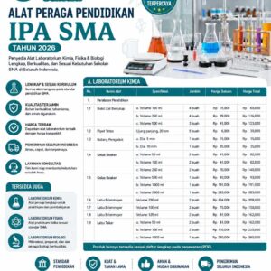 Supplier Alat Peraga Pendidikan IPA SMA 2026