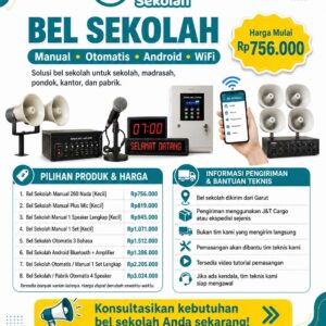 Supplier Bel Sekolah Manual & Otomatis