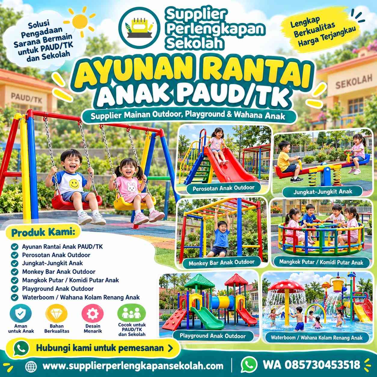 Produsen, Pengrajin, Supplier & Penyedia Mangkok Putar / Komidi Putar Anak